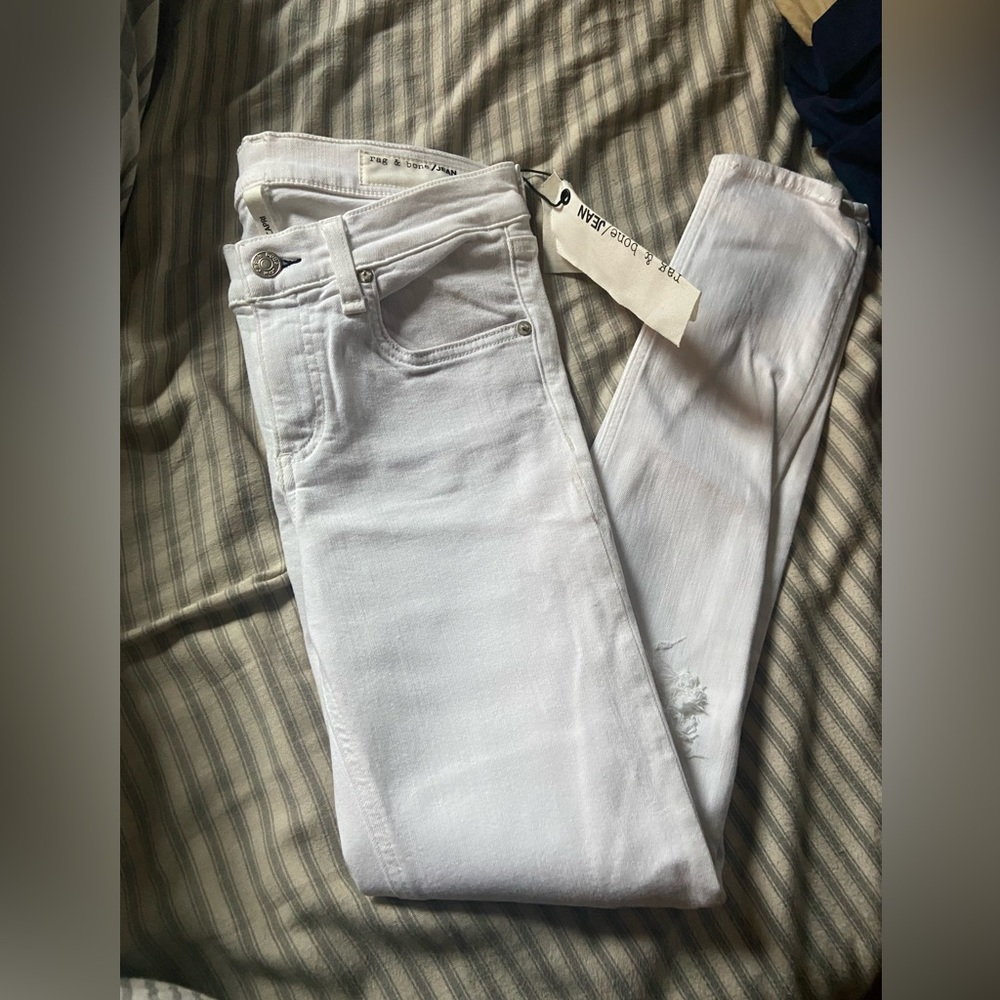 Rag & Bone Capri Distressed Jeans